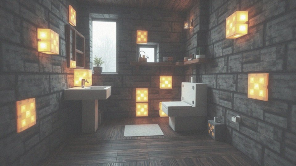 Jak Umieścić Oświetlenie w Łazience w Minecraft?