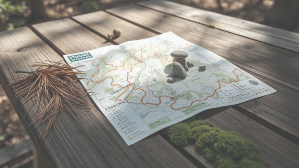 Jakie szlaki można znaleźć na mapie turystycznej Gór Stołowych?